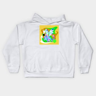 kaiju manticore ecopop monster art beast Kids Hoodie